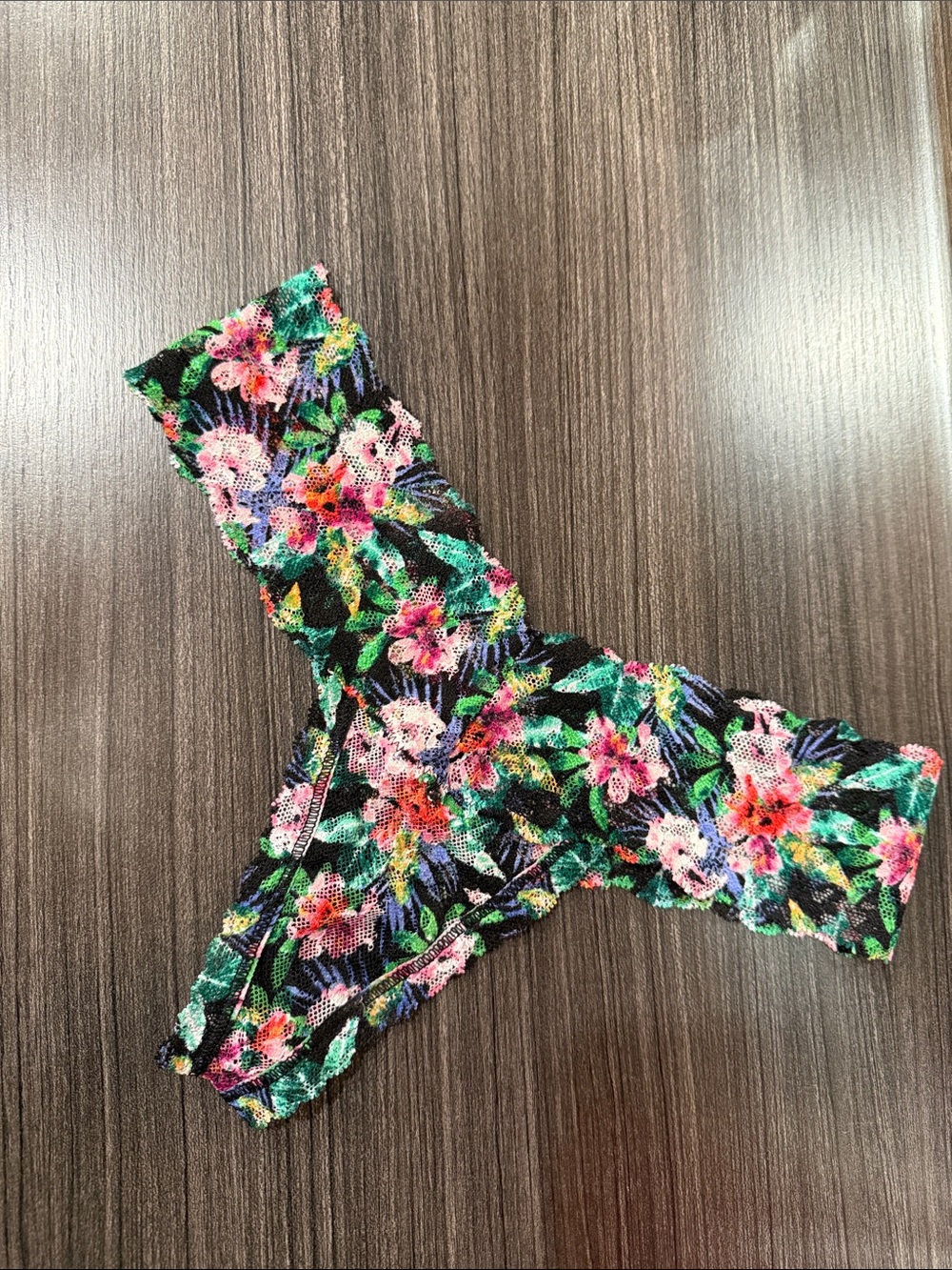 Floral Lace panties - Green Multi